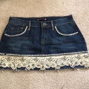 Jean Mini Skirt